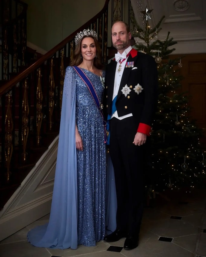 Vương phi Kate Middleton và Thái tử William ngày 3/12. Ảnh: The Prince and Princess of Wales