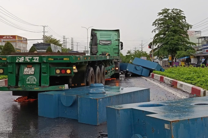 Hiện trường tai nạn. Ảnh: Minh Bằng