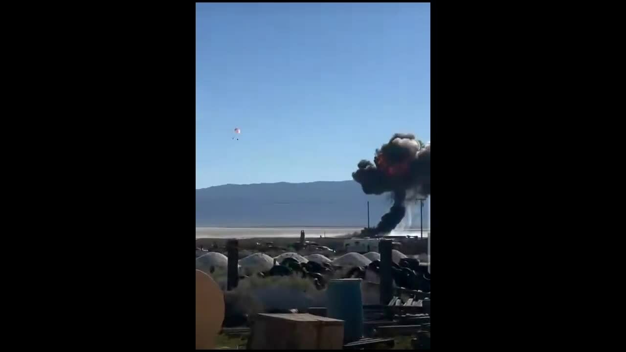 Tiêm kích F-16 Mỹ rơi, tạo quả cầu lửa