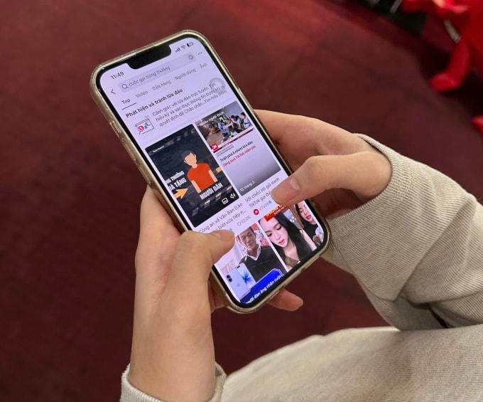 Người dùng TikTok nhận thông tin cảnh báo lừa đảo. Ảnh: TikTok