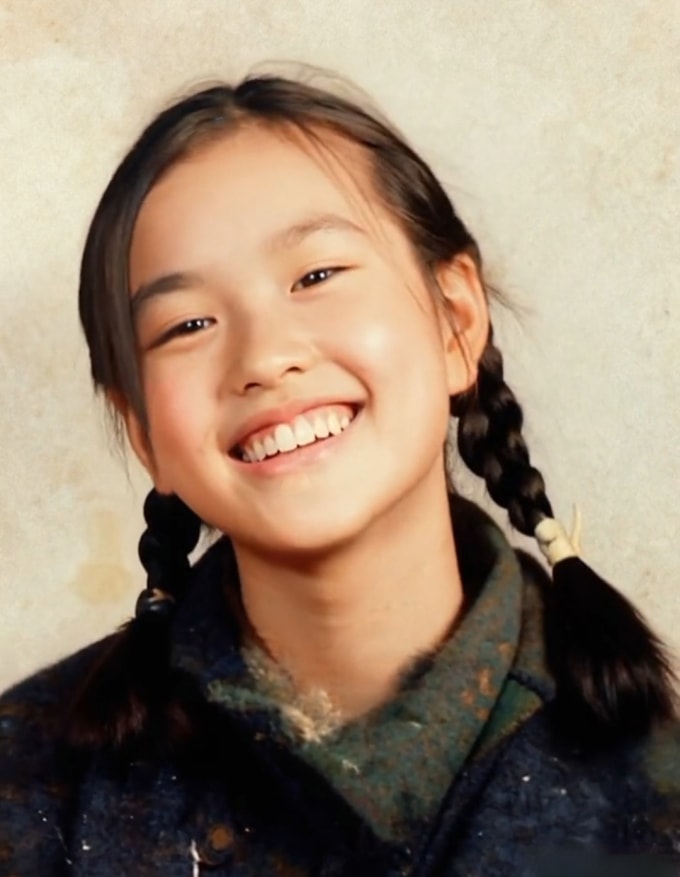 Lưu Hiểu Khánh thời thiếu nữ. Ảnh: Weibo