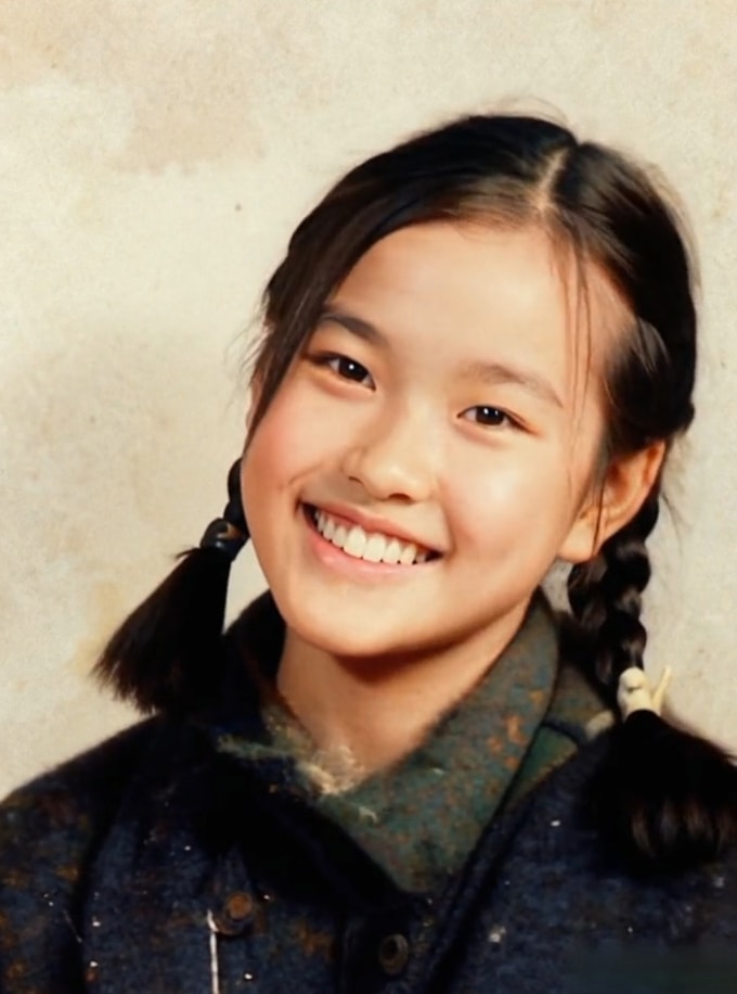 Lưu Hiểu Khánh khi chưa làm diễn viên. Ảnh: Weibo