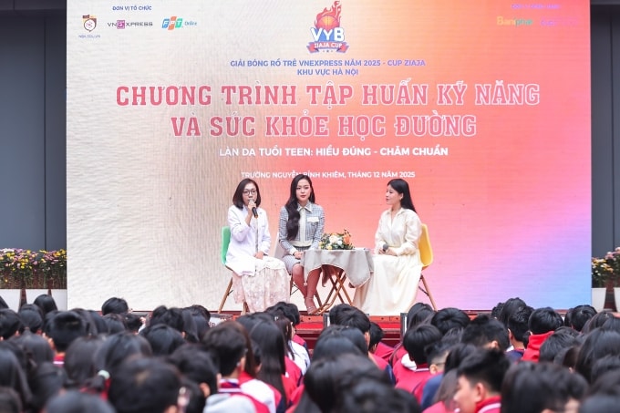 Chuyên gia nói về kiến thức chăm sóc da tuổi học sinh. Ảnh: VYB