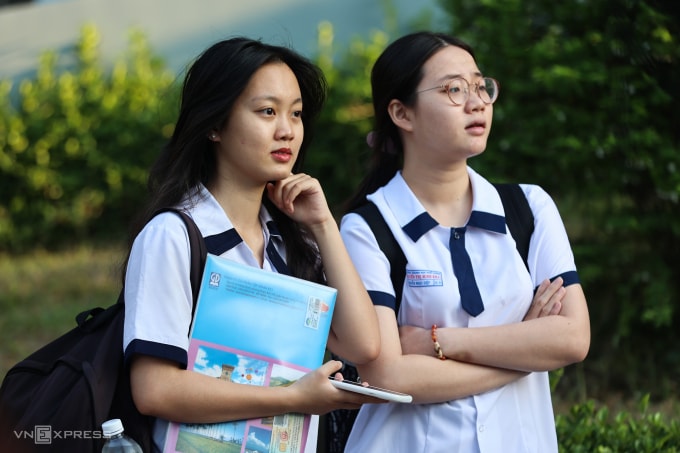 Thí sinh thi đánh giá năng lực của Đại học Quốc gia TP HCM năm 2024. Ảnh: Quỳnh Trần