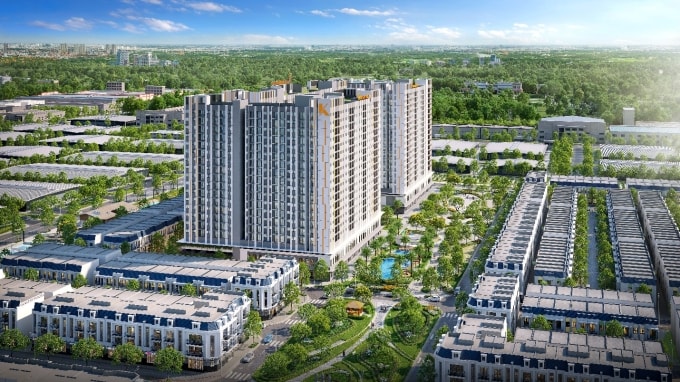 Phối cảnh khu nhà ở xã hội K -Home New City. Ảnh: Kim Oanh Group