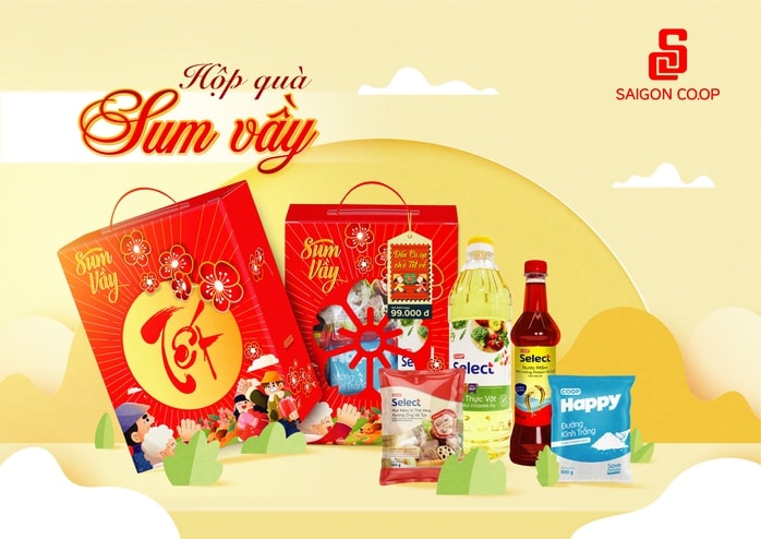 Saigon Co.op: Giỏ quà Tết giá từ 99.000 đồng, chiết khấu đến 32% - Ảnh 1.