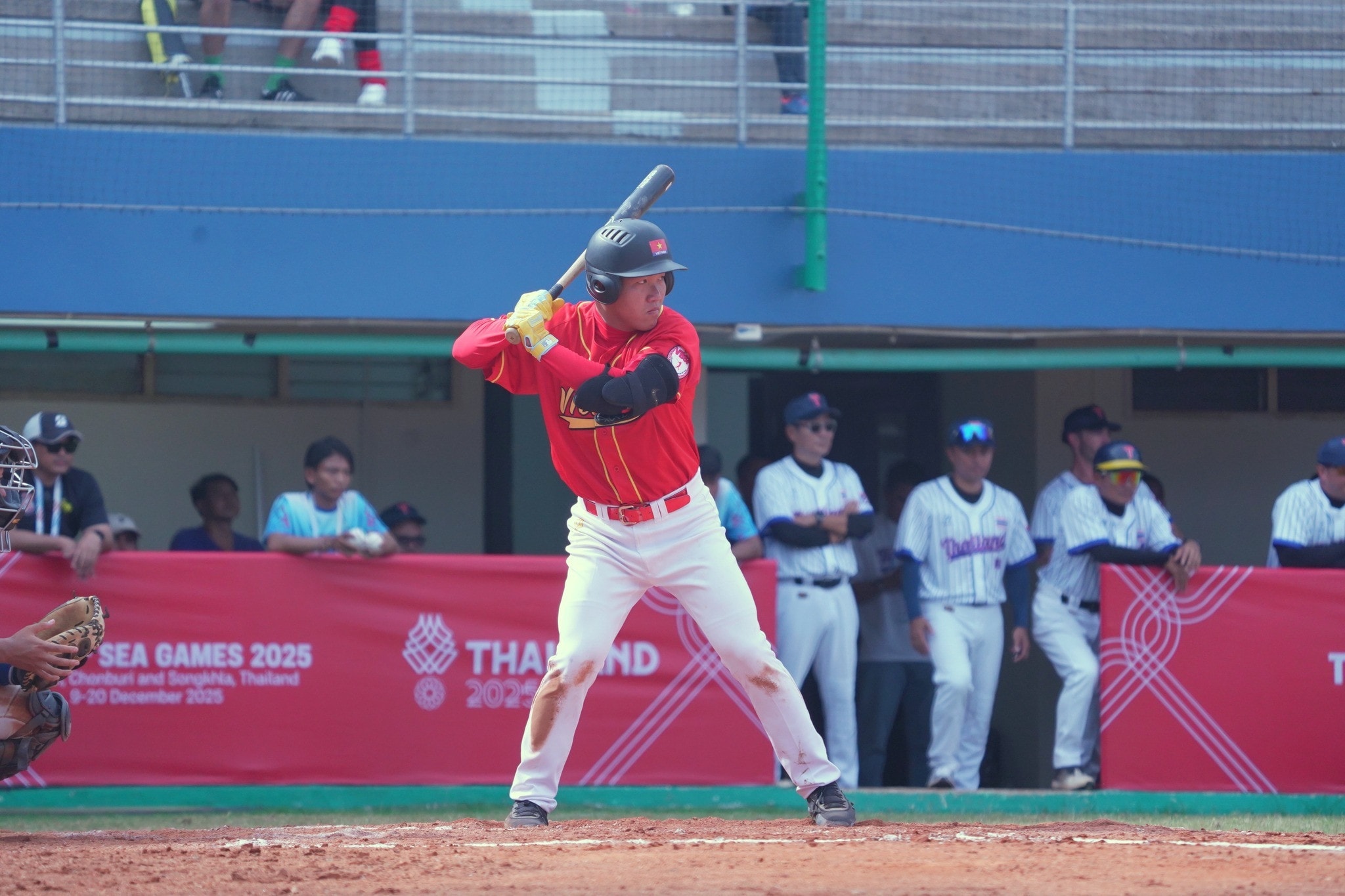 Đội tuyển bóng chày Việt Nam thi đấu trận thứ hai tại SEA Games 33.