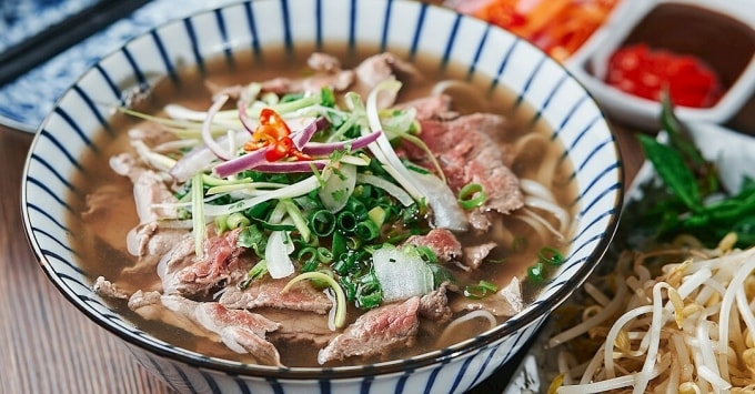 Phở bò thường xuyên có mặt trong top 100 món ăn ngon nhất thế giới. Ảnh: Taste Atlas
