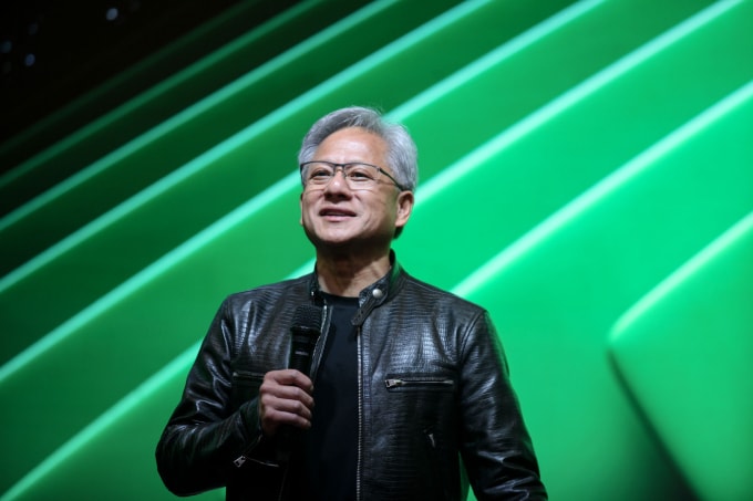 CEO Nvidia Jensen Huang tại Triển lãm Computex 2024 tại Đài Loan tháng 6/2024. Ảnh: Khương Nha