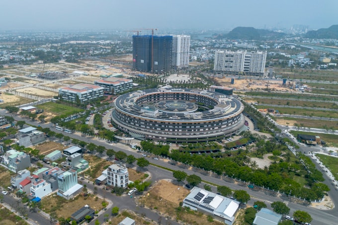 Khu Phức hợp Văn phòng FPT Đà Nẵng, một trong 8 khu công nghệ số tập trung tại Việt Nam. Ảnh chụp tháng 4/2025. Ảnh: Nguyễn Đông