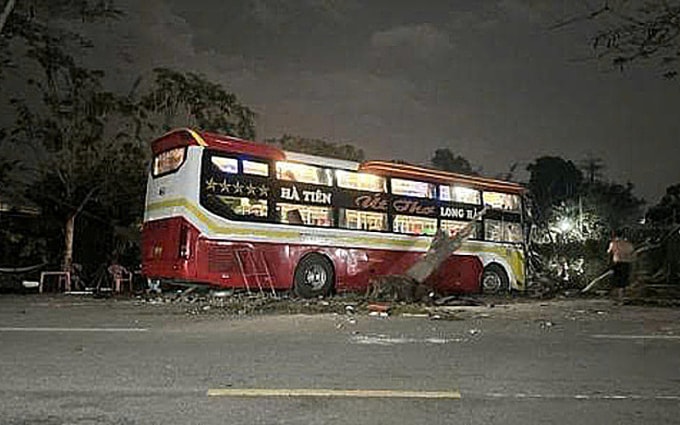 Hiện trường tai nạn. Ảnh: Minh Bằng