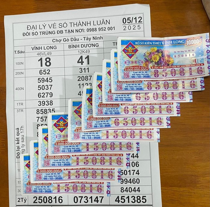 Xổ số miền Nam: Đại lý vé số kêu gọi người trúng độc đắc liên hệ đổi thưởng - Ảnh 2. Xổ số miền Nam: Đại lý vé số kêu gọi người trúng độc đắc liên hệ đổi thưởng - Ảnh 2.
