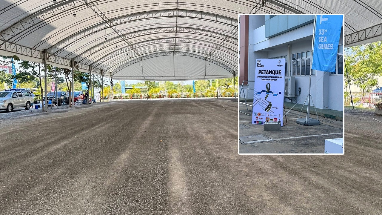 Sân thi đấu môn bi sắt SEA Games 33.