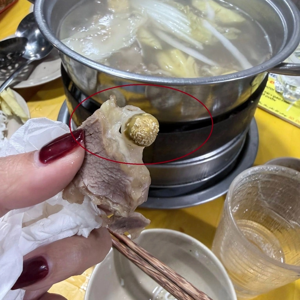 Quán bò nhúng dấm nổi tiếng ở Hà Nội bị khách tố có dòi trong miếng thịt bò - 1 Quán bò nhúng dấm nổi tiếng ở Hà Nội bị khách tố có dòi trong miếng thịt bò - 1