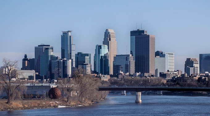 Một góc thành phố Minneapolis, bang Minnesota, Mỹ. Ảnh: Wikipedia