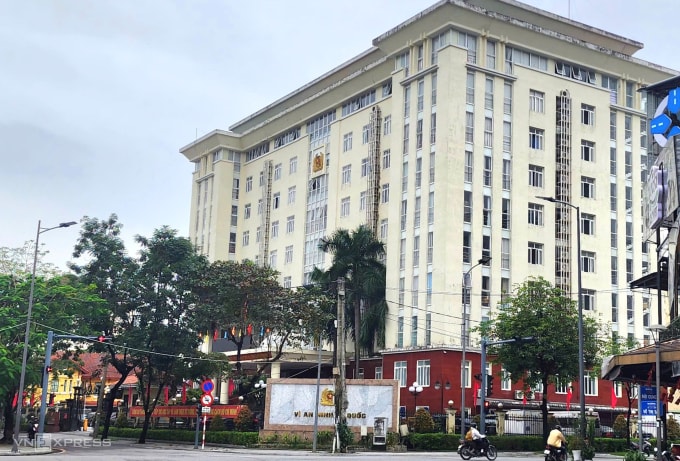 Khu đất trụ sở Công an TP Huế ở 27, 29 Trần Cao Vân được đấu giá. Ảnh: Võ Thạnh