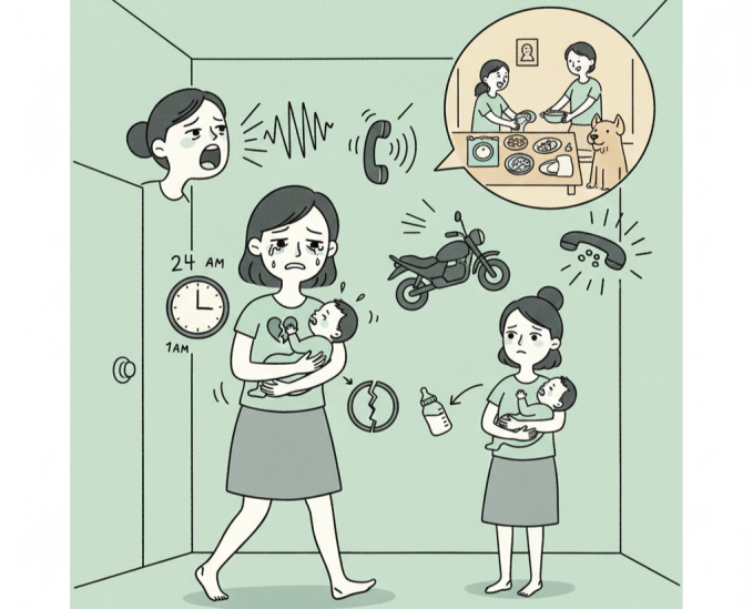 Stress khi ở nhà chồng sau sinh