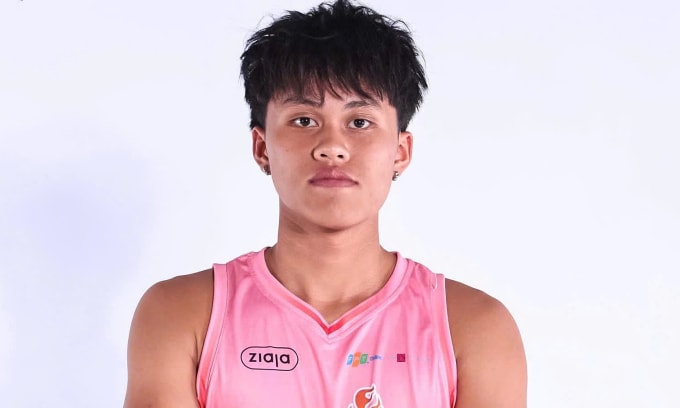 Thế Bình tại Giải Bóng rổ trẻ VnExpress - Cúp Ziaja 2025. Ảnh: VYB