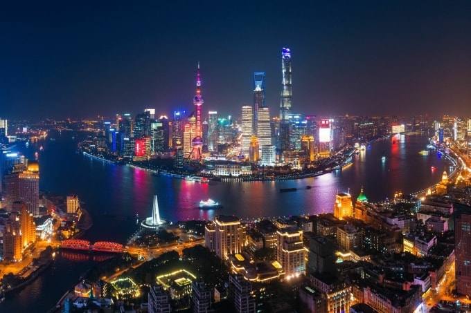 Thượng Hải (Trung Quốc) là một trong những khu vực tiêu biểu về mô hình bất động sản ven sông tại châu Á. Ảnh: Shutterstock
