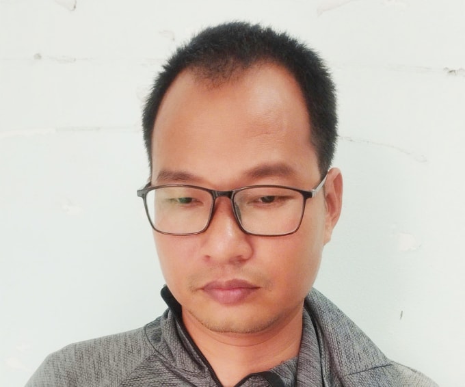 Bùi Quang Huy tại cơ quan điều tra. Ảnh: Tiến Tầm