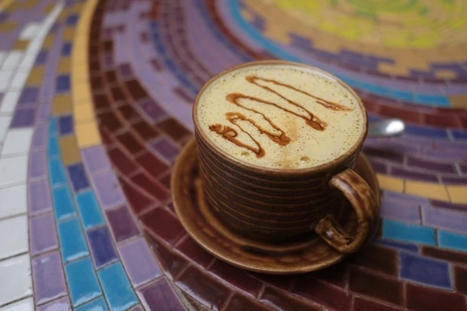 Cà phê trứng tại một quán ở phố cổ Hà Nội. Ảnh: Tú Nguyễn