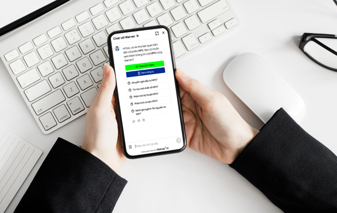 Warren được thiết kế cá nhân hoá hỗ trợ nhà đầu tư phân tích thị trường, ra quyết định... Ảnh: Vietcap