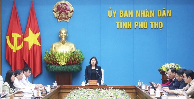 Khung cảnh một buổi làm việc của UBND tỉnh Phú Thọ. Ảnh: Phú Thọ