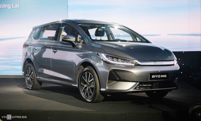 BYD M6 tại sự kiện ra mắt ở Hà Nội hồi tháng 10/2024. Ảnh: Minh Quân