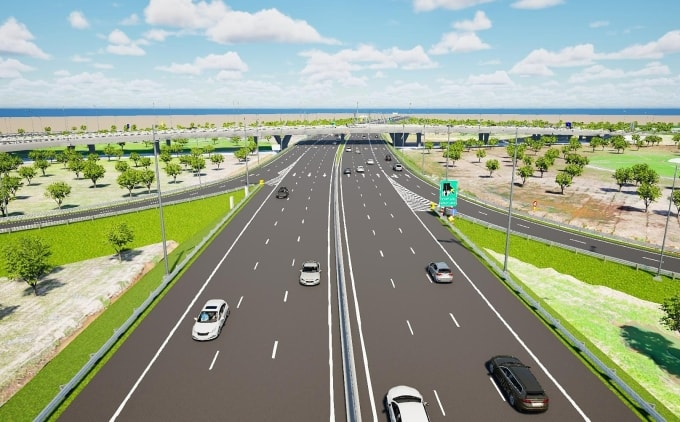 Phối cảnh cao tốc đoạn Trung Lương - Mỹ Thuận.