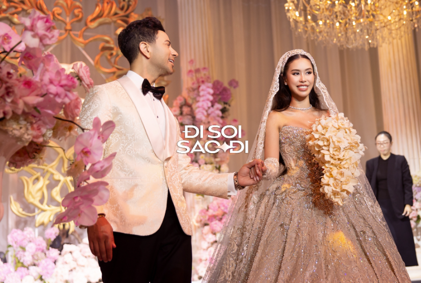 Cận cảnh nhan sắc 'đỉnh chóp' của cô dâu Tiên Nguyễn trong ngày trọng đại- Ảnh 1.