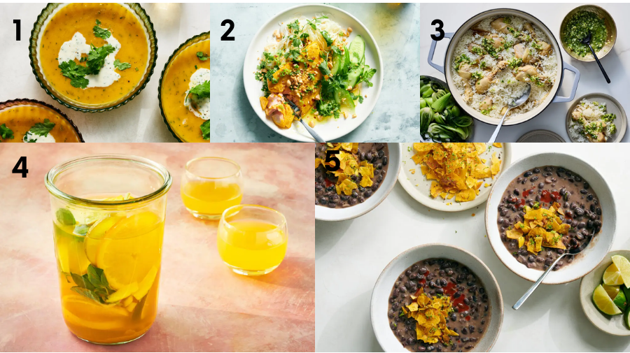 Các món ăn được làm từ gừng