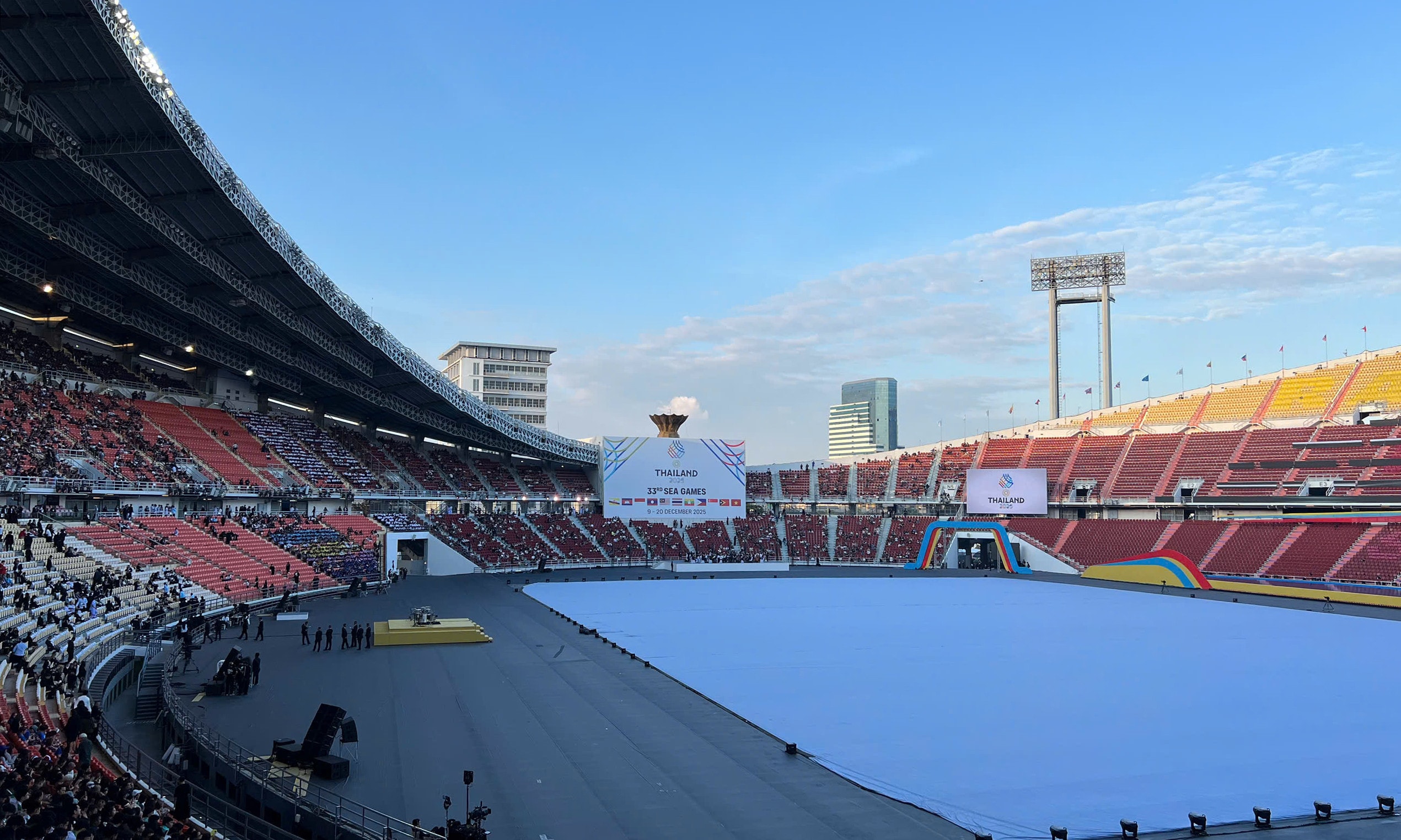 Lễ khai mạc diễn ra ở sân vận động Rajamangala (Bangkok). (Ảnh: Tam Ninh)