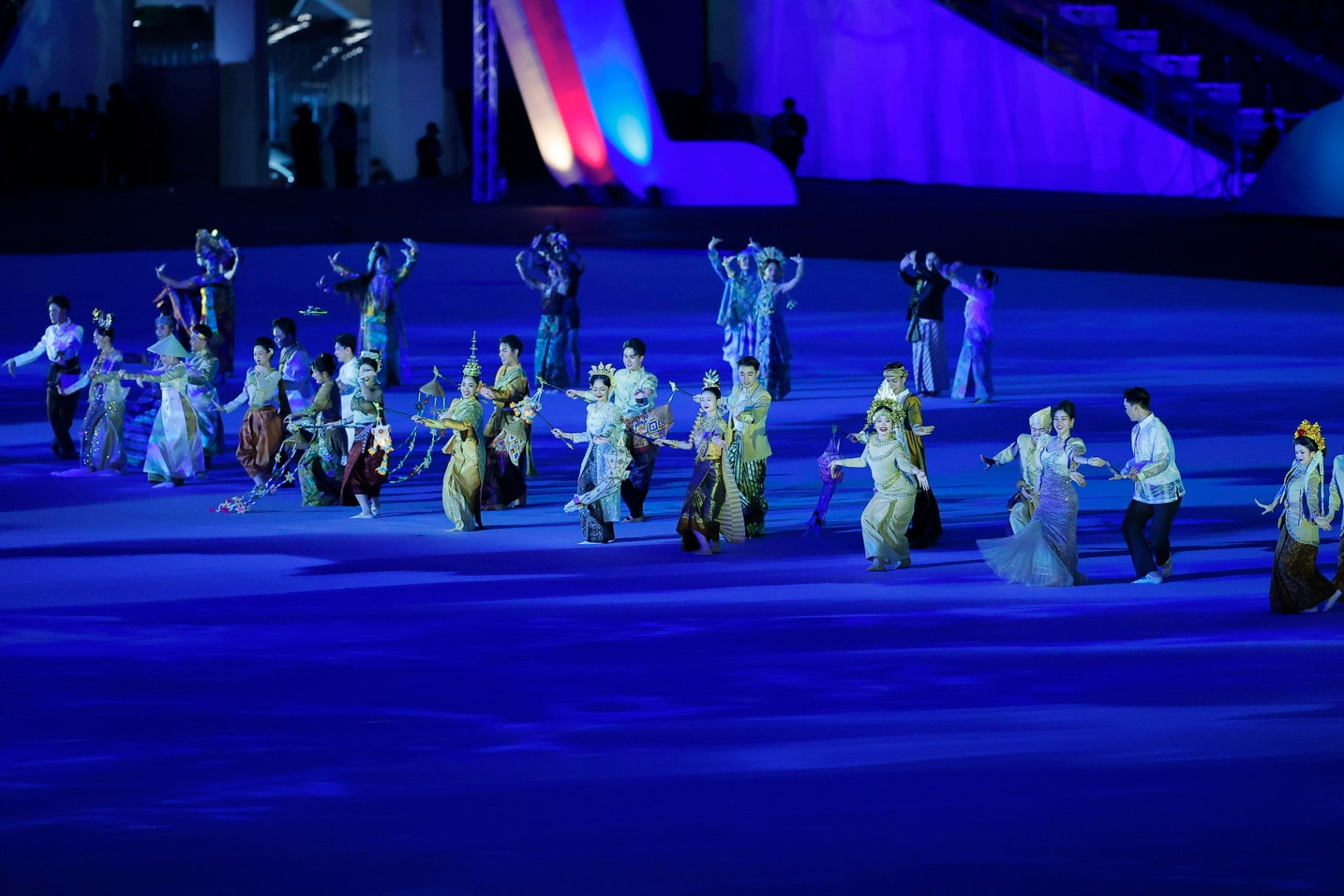 Tiết mục múa truyền thống của Thái Lan.