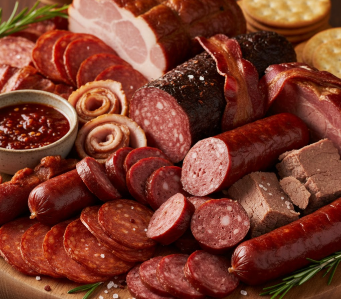 Người bệnh viêm khớp vảy nến nên hạn chế ăn thịt đỏ và thịt chế biến sẵn. Ảnh minh họa tạo bởi AI