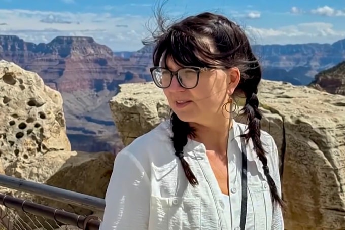 Viktoriia Bulavina, người tị nạn Ukraine. Ảnh: NBC San Diego