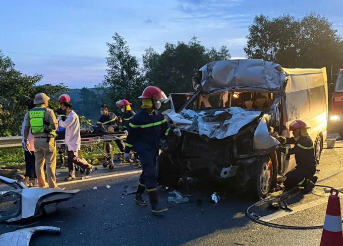 Hiện trường vụ tai nạn. Ảnh: Nguyễn Hà