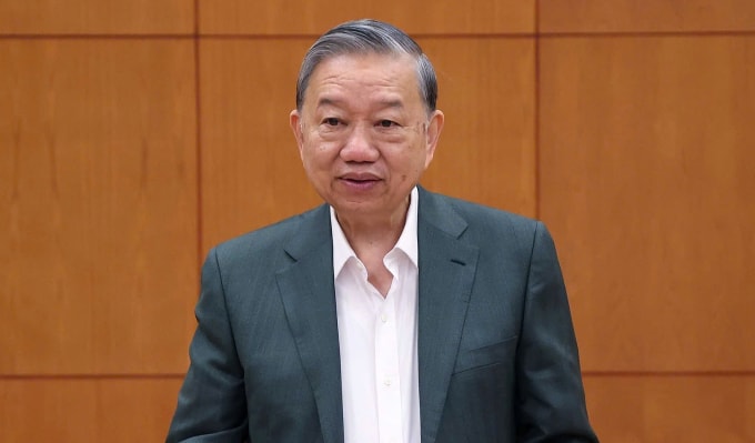 Tổng Bí thư Tô Lâm làm việc với Làm việc Thường trực các Tiểu ban chuẩn bị tổ chức Đại hội 14, sáng 9/12. Ảnh: TTXVN