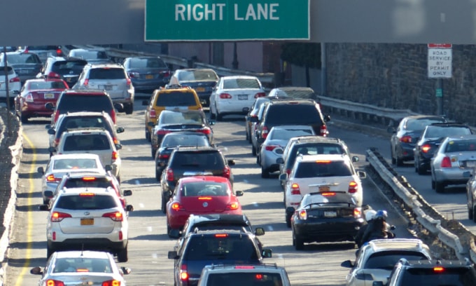 Một con phố đông đúc phương tiện ở New York, Mỹ. Ảnh: Traffictickets