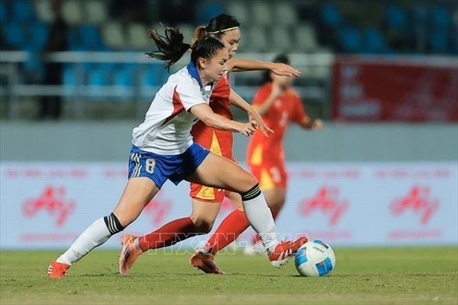 SEA Games 33: Đội tuyển nữ Việt Nam mất ngôi đầu bảng B- Ảnh 4.