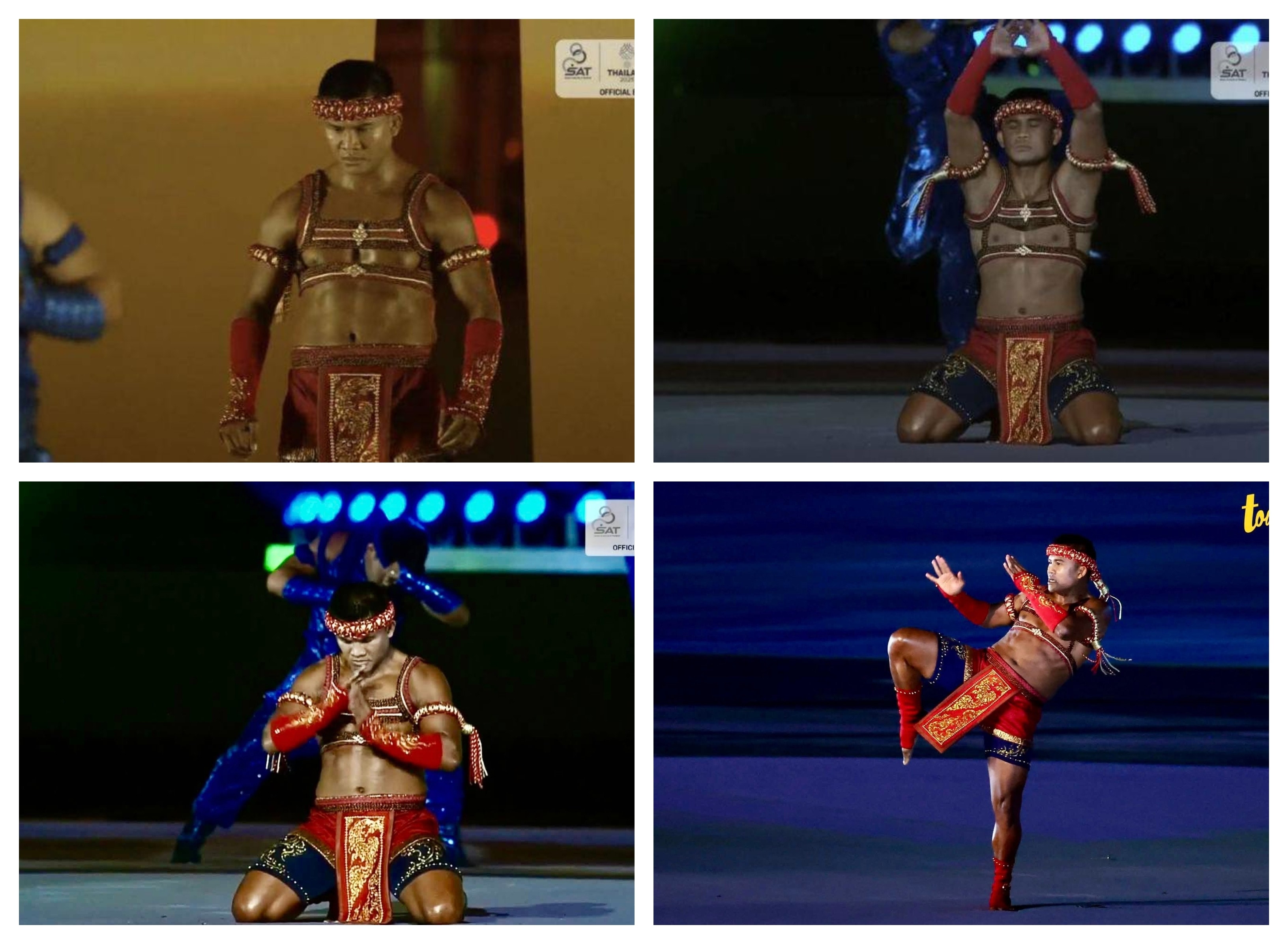 Buakaw biểu diễn trong lễ khai mạc SEA Games 2025 vào tối 9/12