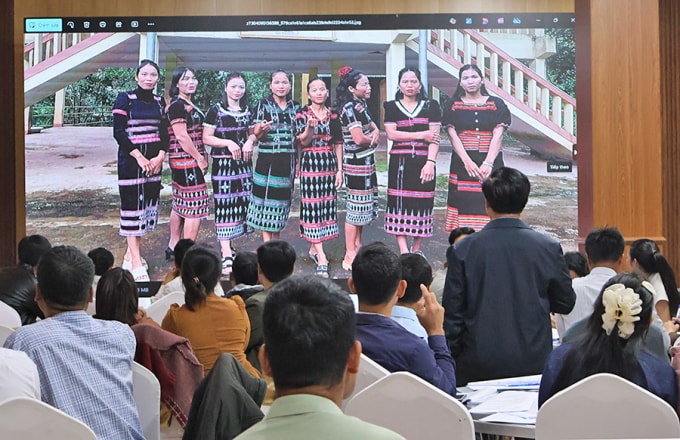 Lớp tập huấn nâng cao năng lực cho cộng đồng các xã vùng sâu, vùng xa Quảng Trị. Ảnh: TITC
