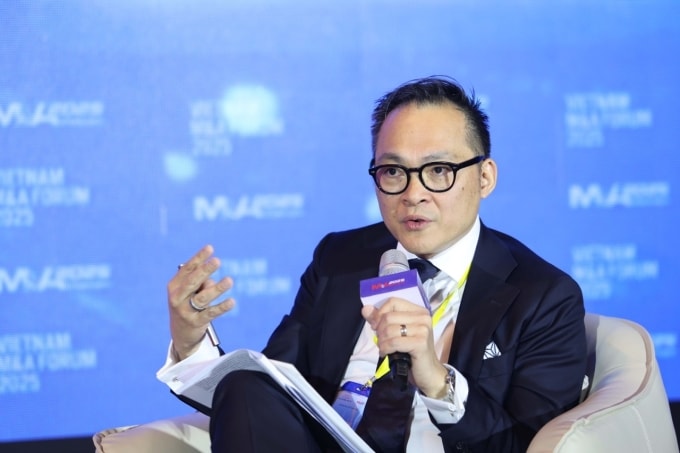 Ông Khanh Vũ, Tổng giám đốc điều hành VinaCapital Vietnam Opportunity Fund tại Diễn đàn chiều 9/12. Ảnh: Tài chính - Đầu tư