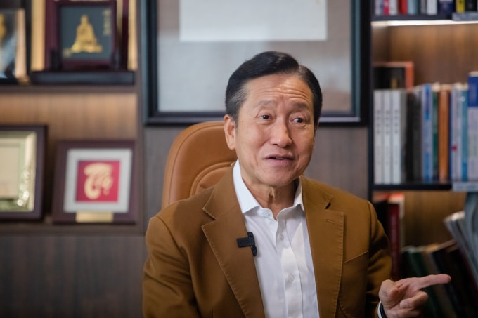 Ông Cô Gia Thọ, Chủ tịch HĐQT Công ty Cổ phần Tập đoàn Thiên Long, ngày 24/3/2025. Ảnh: Thành Nguyễn