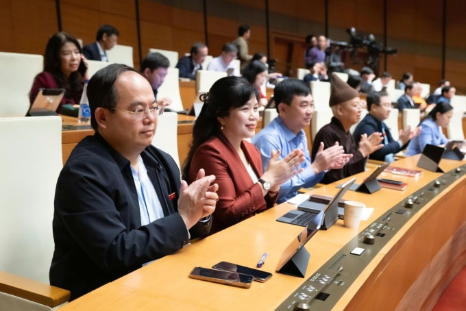 Đại biểu Quốc hội dự phiên họp sáng 10/12. Ảnh: Media Quốc hội