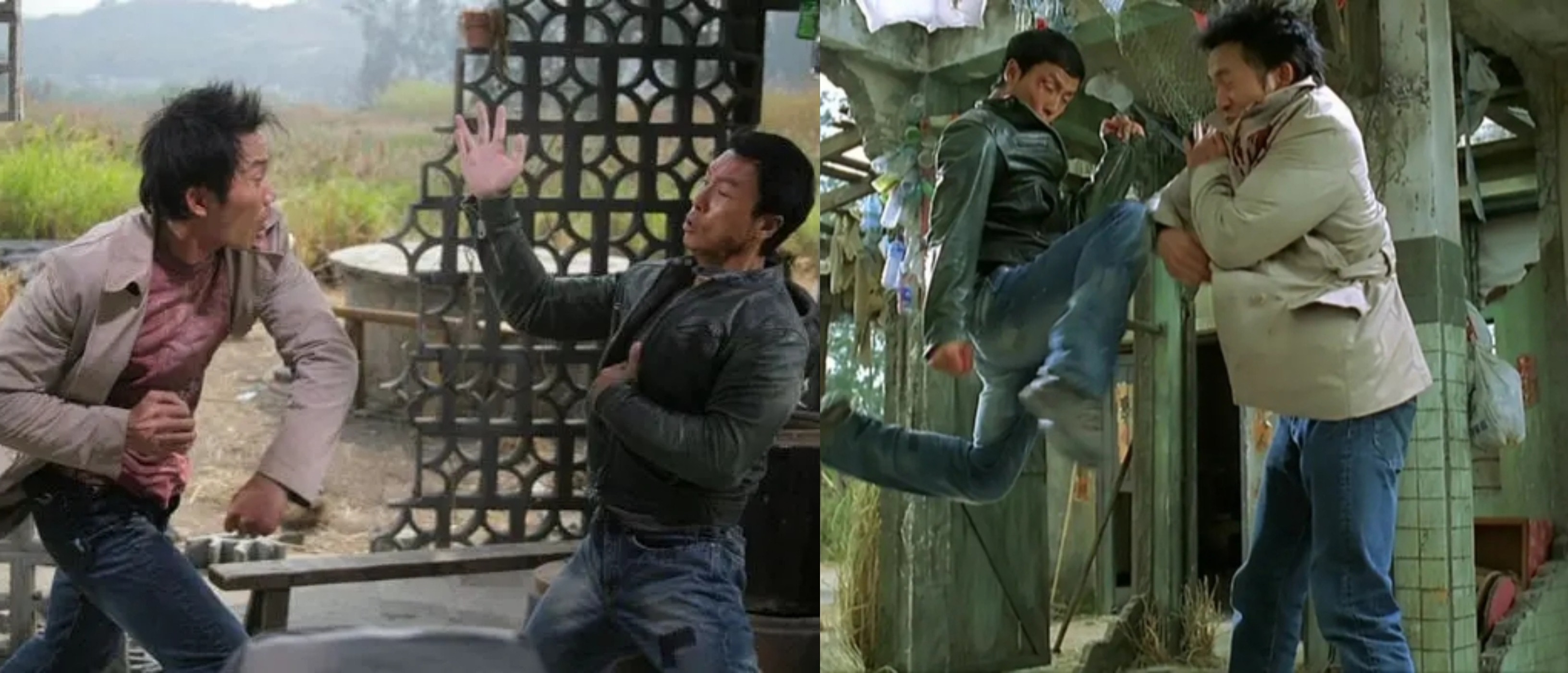 Cảnh giao đấu giữa Trâu Triệu Long và Chân Tử Đan trong phim 