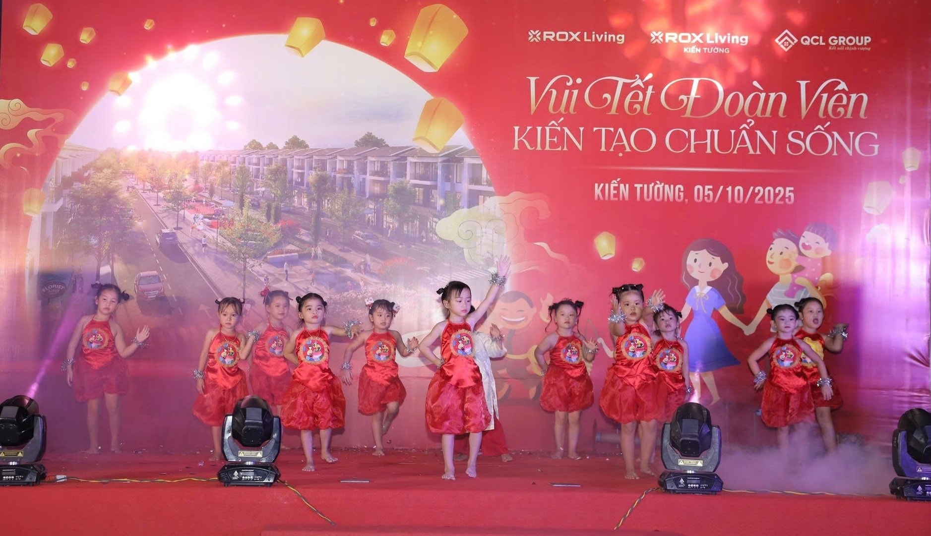 Một hoạt động dành cho thiếu nhi tại dự án ROX Living Kiến Tường.