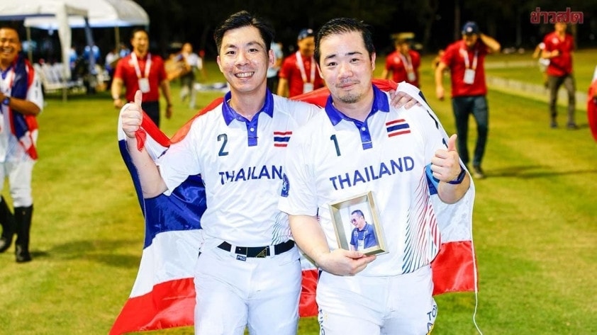 Chủ tịch CLB Leicester City Aiyawatt Srivaddhanaprabha (số 1) giành HCV SEA Games 33