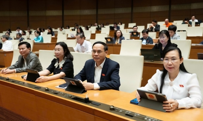 Các đại biểu tại phiên họp sáng 11/12. Ảnh: Media Quốc hội