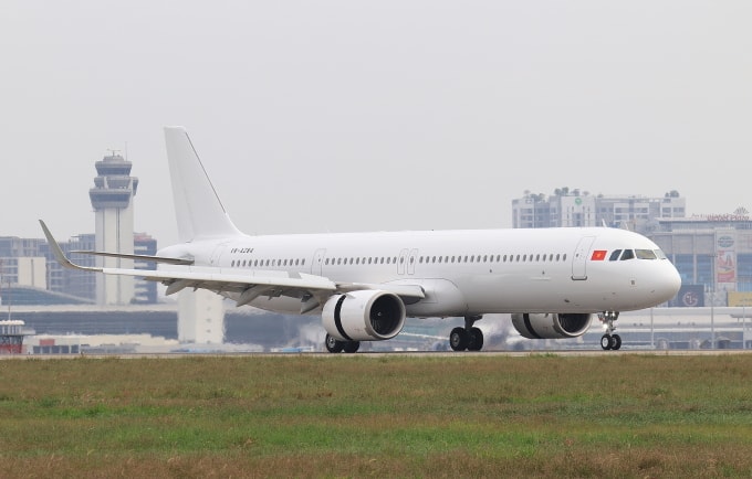 Máy bay thứ 5 của Sun PhuQuoc Airways đã về đến sân bay Phú Quốc. Ảnh: Phương Linh