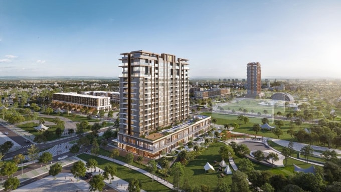 Phối cảnh tòa Sky Tower A. Ảnh: Masterise Homes